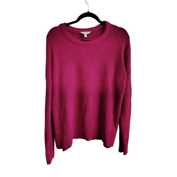 Time & Tru Women's XL Knit Pink Long Sleeve Sweater - Picture 1 of 6